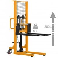 MASZTOWY WÓZEK PALETOWY UDŹWIG 500 KG, PODNOSZENIE 1300 MM CORMAK P513