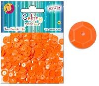 cekiny 12szt  pastelowe pomarańczowe 8mm 10g | wmt-107