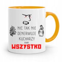 Kubek Żółty Dla Kucharza Nic Tak Nie Denerwuje Jak Z Nadrukiem Ze Zdjęciem