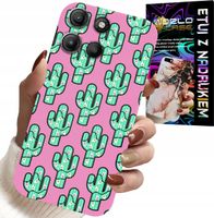 ETUI DO MOTOROLA EDGE 60 5G - KAKTUSY, KAKTUS NA RÓŻOWYM TLE + FOLIA