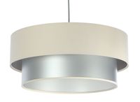 Lampa wisząca DOUBLE CREAM 50 kremowa/srebrna