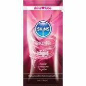 skins excite lubrykant na bazie wody 5 ml jednorazowy, mentolowy efekt