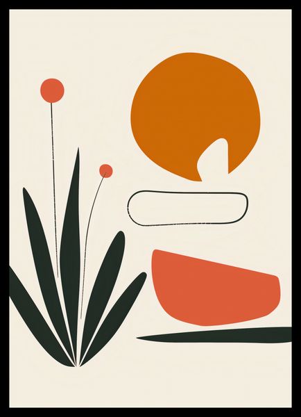 Plakat 64x90cm Abstrakcyjny Zen zdjęcie 2