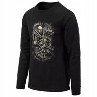 Koszulka Męska HELIKON Longsleeve Fight to the Grave Czarny XXL