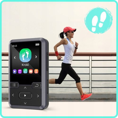 Odtwarzacz MP3 Bluetooth Przenośny 32GB HiFi Radio fm Krokomierz na Arena.pl