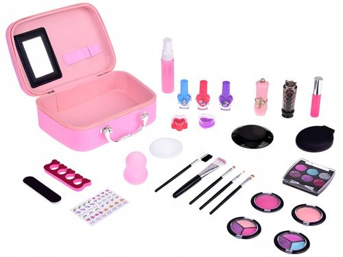 KUFEREK JEDNOROŻEC Z KOSMETYKAMI DLA DZIEWCZYNKI PAZNOKCIE MAKIJAŻ MAKE UP na Arena.pl