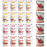 MOKRA KARMA TUF TUF MIX ZESTAW SASZETKA 16x500G | PUSZKA 4x800G DZICZYZNA