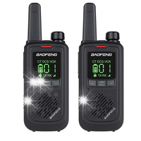 2x Krótkofalówka Baofeng BF-T17 KOLOR CZARNY WALKIE TALKIE 16 kanałów
