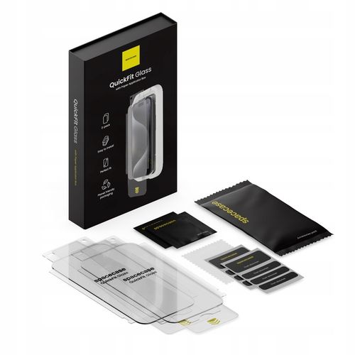 SZKŁO HARTOWANE DO IPHONE 16 PRO SZYBKA Z APLIKATOREM QUICKFIT - 2 SZTUKI na Arena.pl
