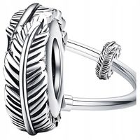 CHARMS STOPER PIÓRKO srebro 925 pióra srebrny pióro zawieszka charmsy 925