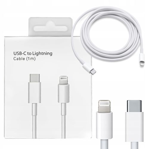 Kabel Apple USB 2.0 - Lightning 1m biały na Arena.pl