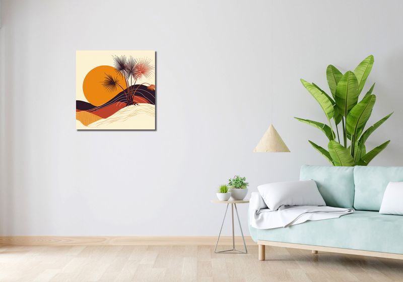 Obraz 60x60cm Słoneczny Horyzont zdjęcie 2