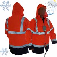 Kurtka Robocza Ostrzegawcza Odblaskowa Ocieplana Bhp Zimowa Xl Uran Orange