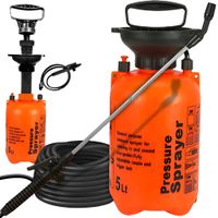 OPRYSKIWACZ CIŚNIENIOWY OGRODOWY RĘCZNY 5L DUŻY DŁUGA LANCA SPRYSKIWACZ