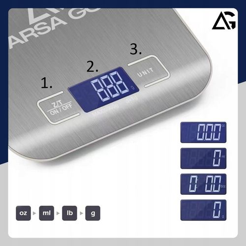 PRECYZYJNA WAGA KUCHENNA 10kg I 1g DOMOWA ELEKTRONICZNA TARA LCD BATERIE na Arena.pl