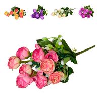 kwiat sztuczny bukiet róże gał.6szt. dł.36cm.  chso2187