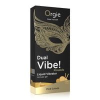 dual vibe! pina colada kissable liquid vibrator   15 ml