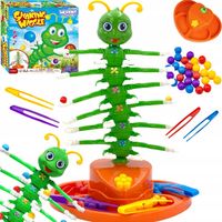 TAŃCZĄCA STONOGA GRA ZRĘCZNOŚCIOWA RODZINNA KULKI GĄSIENICA ROBACZEK WOOPIE