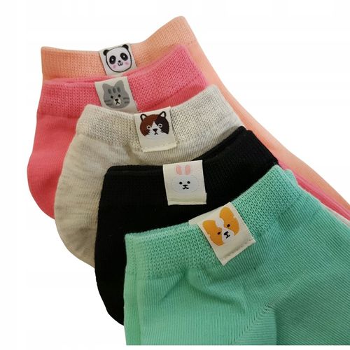 5 PAR SKARPETY DAMSKIE BAWEŁNA STOPKI BAWEŁNIANE na Arena.pl