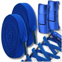 Sznurówki bez wiązania sznurowadła elastyczne niebieskie