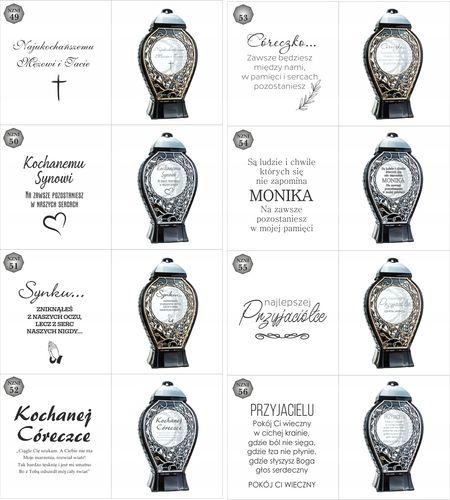 DUŻY Znicz personalizowany z datą napisem tekstem imieniem unikalny na Arena.pl