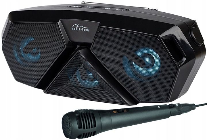 Głośnik Bluetooth MP3 radio FM mikrofon KARAOKE akumulator Media-Tech SCOUT zdjęcie 1