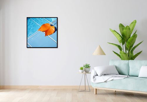 Plakat 70x70cm Liść przy Wodzie na Arena.pl