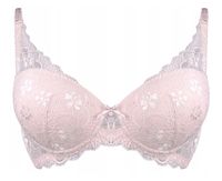 Intimidao 85B Biustonosz duży push-up powiększa biust pudrowy