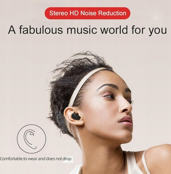 Słuchawki bluetooth E6s różowy zdjęcie 7