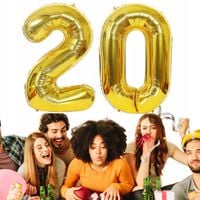 zestaw na 20 urodziny balony 20tka dekoracja balon