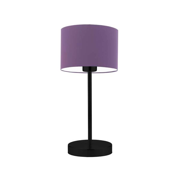 Srebrna lampka nocna z abażurem NICEA zdjęcie 11