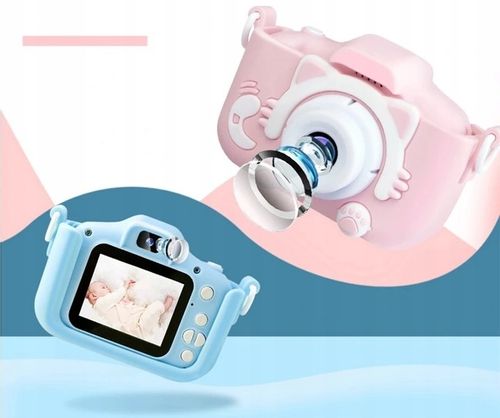 Aparat cyfrowy fotograficzny dla dzieci KOTEK gry prezent zabawa kamera na Arena.pl