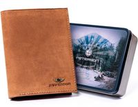 duży, pionowy portfel męski ze skóry naturalnej - peterson