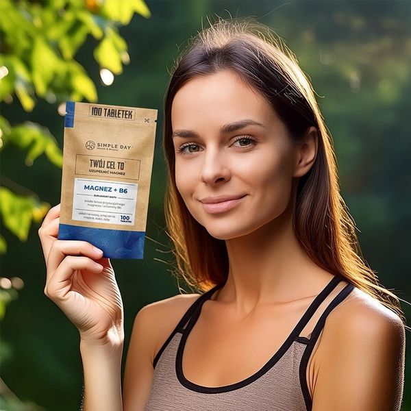 MAGNEZ CYTRYNIAN WITAMINA B6 NA STRES ZMĘCZENIE I SKURCZE 100 TABLETEK zdjęcie 5