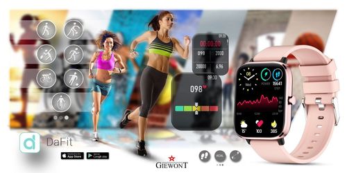 smartwatch giewont różowy gw230-1 na Arena.pl