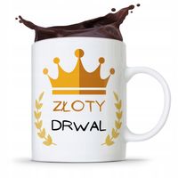 Dla Drwala Kubek Na Prezent Złoty Drwal Z Nadrukiem Ze Zdjęciem