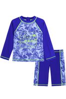 Strój Kąpielowy Chłopięcy UV 50 Dwuczęściowy Niebieski 5 6 Lat Hawajski