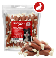 Przysmaki dla psa kostki wapniowe z królikiem gryzak przysmaki dla psa 500g