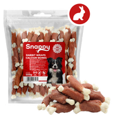 Przysmaki dla psa kostki wapniowe z królikiem gryzak przysmaki dla psa 500g