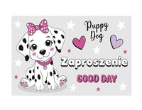 Zaproszenia urodzinowe Piesek Dalmatyńczyk, 10 szt.