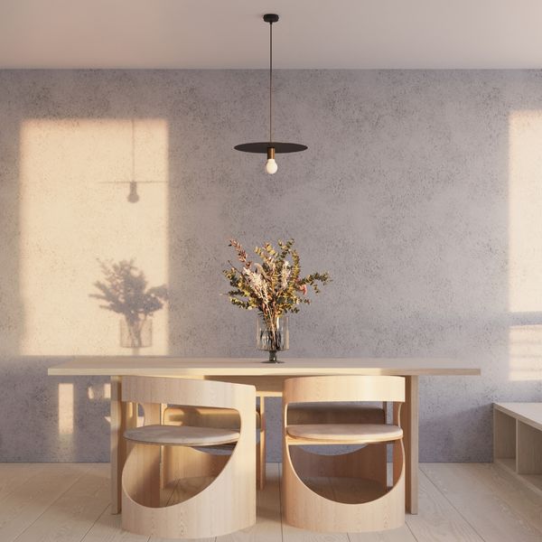 Lampa wisząca FLAVIO czarna zdjęcie 7