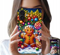 ETUI DO IPHONE 16 - PIERNIK, CUKIERKOWE WZORY ŚWIĘTA + SZKŁO