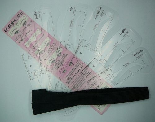 Szablony do stylizacji brwi linijka symetryczna U na Arena.pl