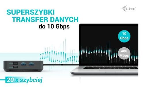 Stacja dokujaca i-tec USB-C - HDMI Dual DP Docking Station + PD 100W na Arena.pl