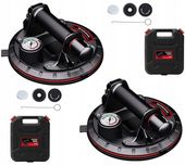 2 x UCHWYT PRZYSSAWKA Z MANOMETREM POMPKĄ DO GLAZURY PŁYTEK 300KG