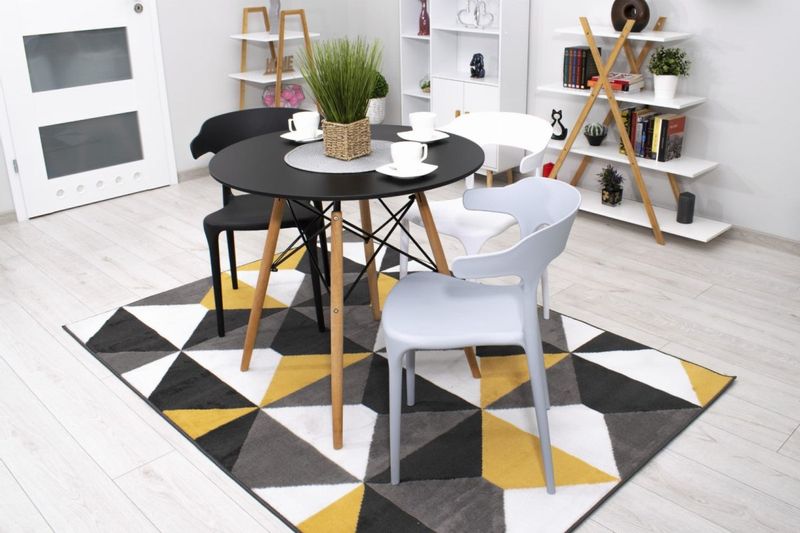 Krzesło ULME - czarne x 2 zdjęcie 12