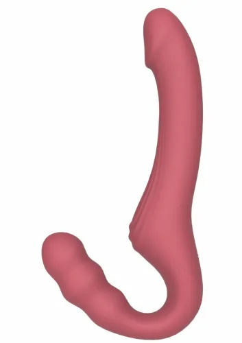she.e.o strapless strap-on vibrator bezpaskowy, silikonowy, z pilotem na Arena.pl