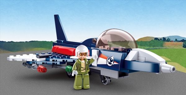 KLOCKI SLUBAN LOTNISKO Samolot Mysliwiec 134 - B0667F Kompatybilne z LEG COB zdjęcie 6