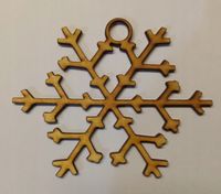 Bombka Śnieżynka ze sklejki 3 mm