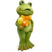 ŻABA FIGURKA OGRODOWA CERAMICZNA DEKORACJA DUŻA OZDOBA DO OGRODU 45 cm